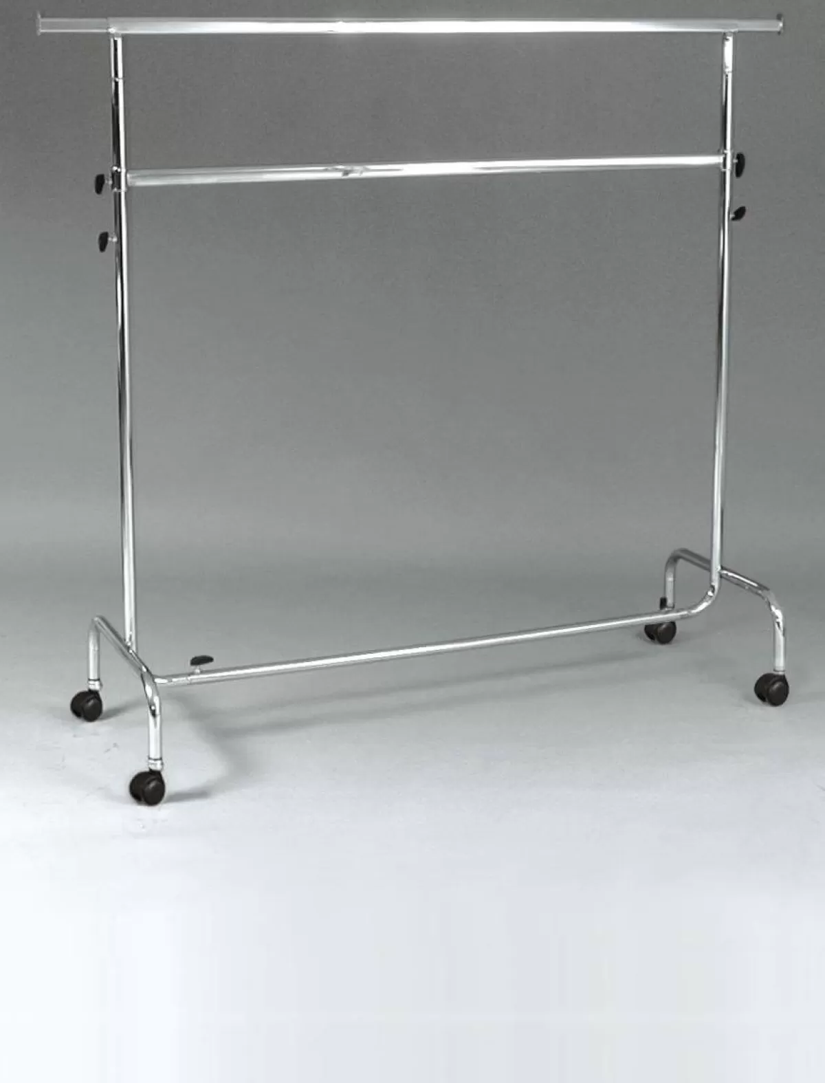 Best Sale DecoWoerner Kleiderständer Mit Rollen Höhenverstellbar 150 Cm silber