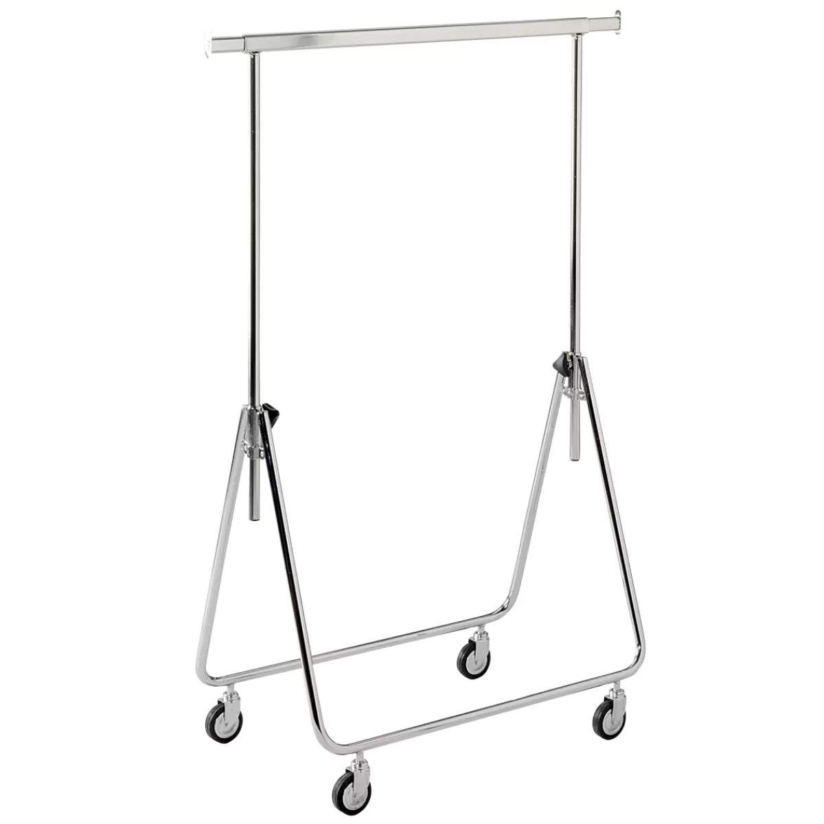 Best Sale DecoWoerner Kleiderständer Mit Rollen Klappbar 140 Cm silber