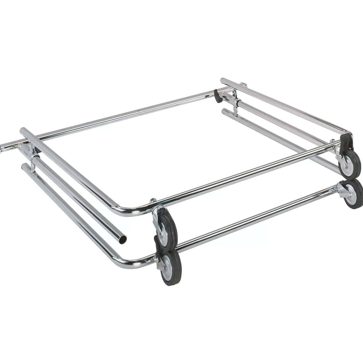 Best Sale DecoWoerner Kleiderständer Mit Rollen Klappbar 140 Cm silber