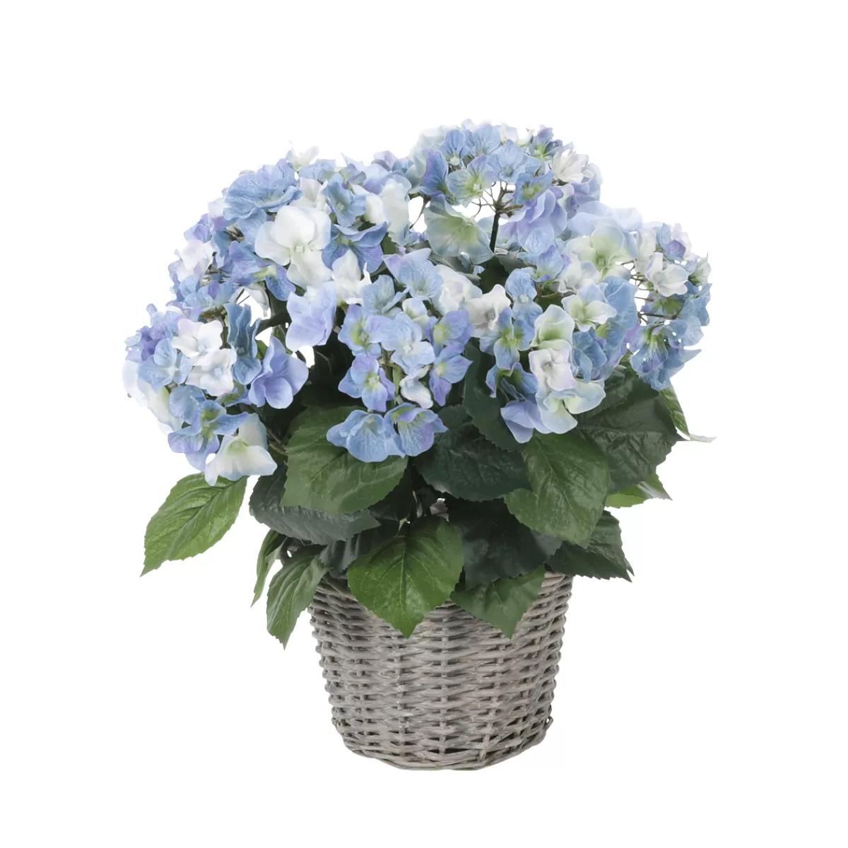 Cheap DecoWoerner Künstliche Deko Hortensien Im Korb , 44 Cm blau