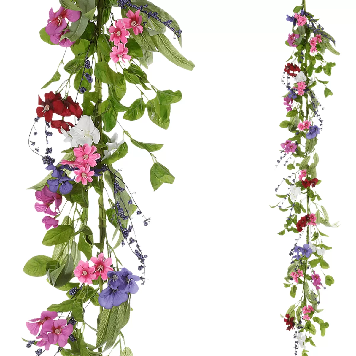 Hot DecoWoerner Künstliche Feldblumen-Girlande Blumen-Ranke Rosa Lila 158 Cm mehrfarbig