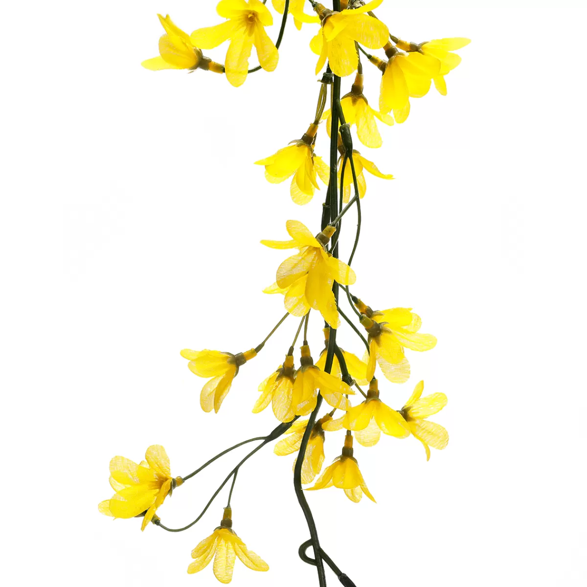 Best DecoWoerner Künstliche Forsythien Girlande 180 Cm gelb