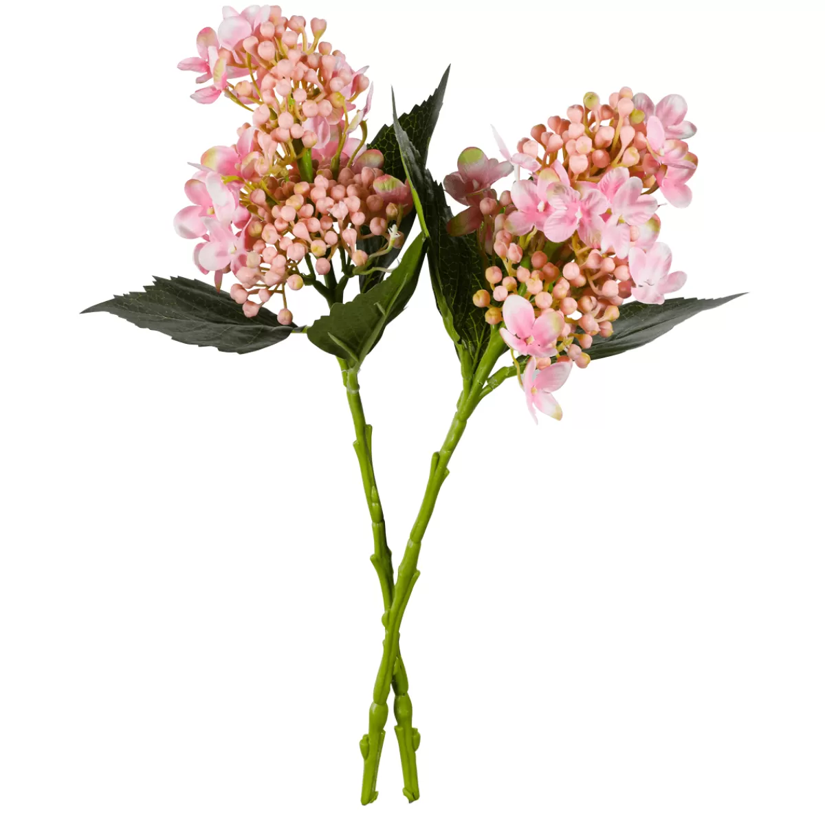 Clearance DecoWoerner Künstliche Hortensien-Blumen , 39 Cm, 2 Stück rosa