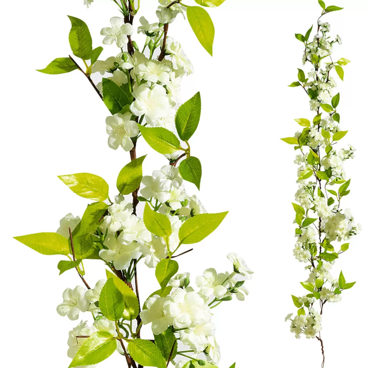 Cheap DecoWoerner Künstliche Kirschblüten-Girlande 110 Cm weiß