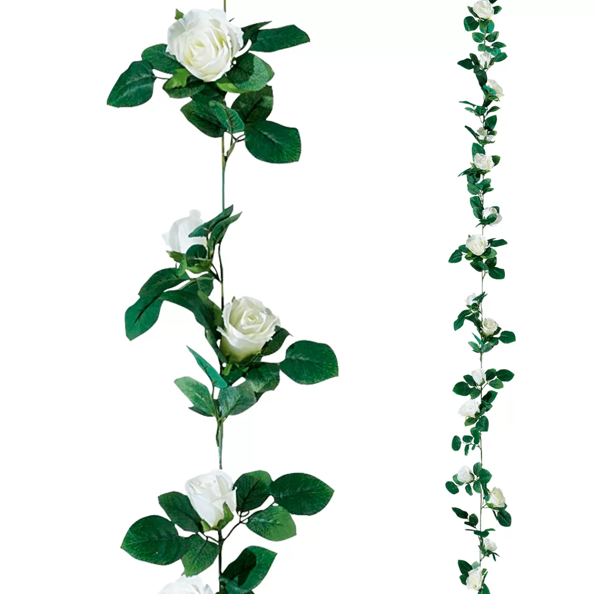 Shop DecoWoerner Künstliche Rosen-Ranke 180 Cm weiß