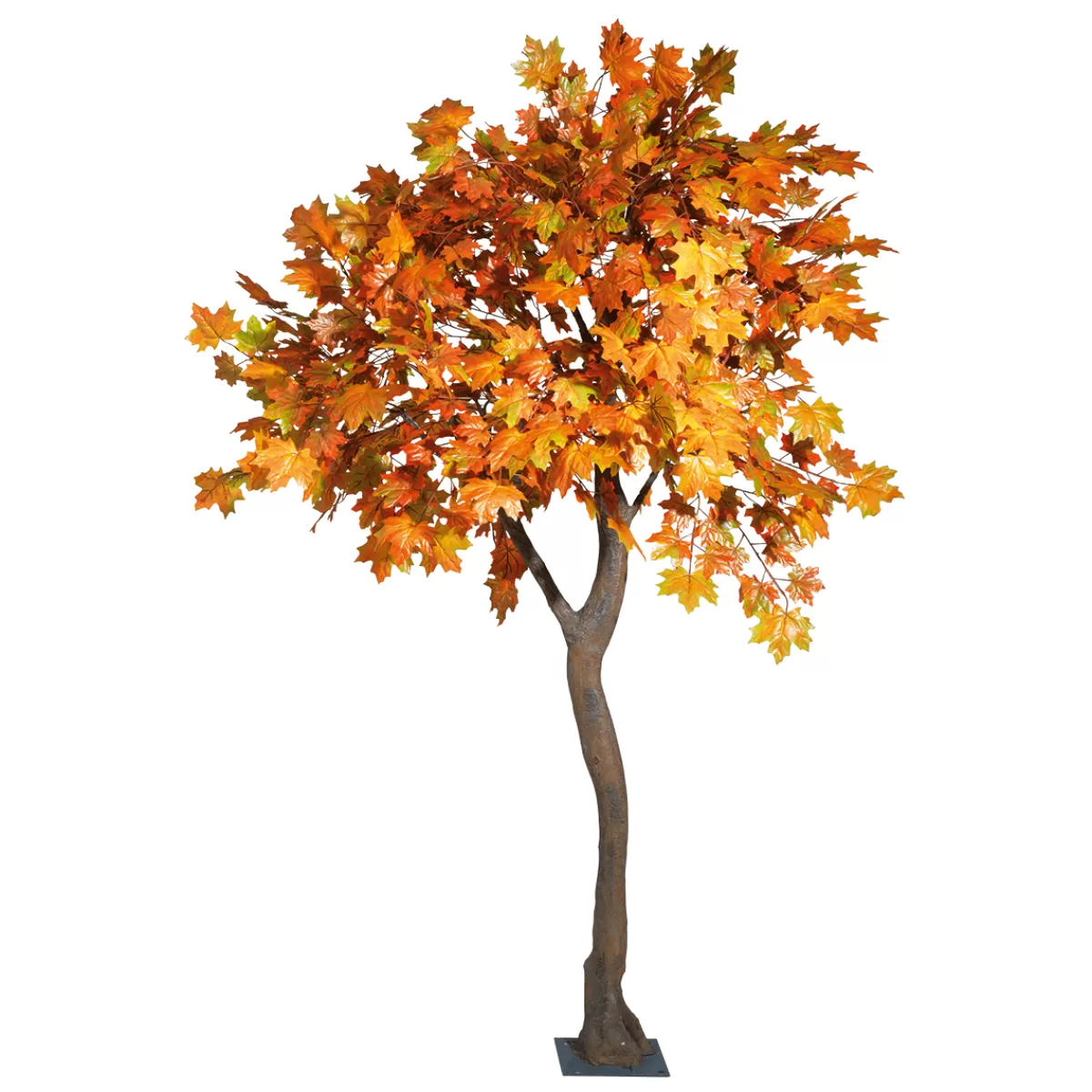 Flash Sale DecoWoerner Künstlicher Ahorn Herbstbaum -gelb, 270 Cm orange