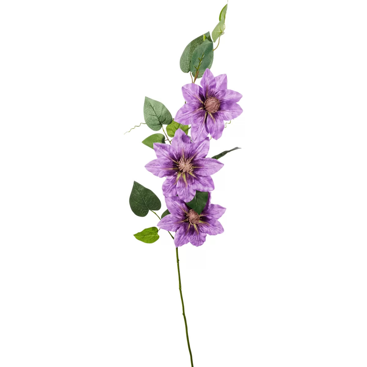 Cheap DecoWoerner Künstlicher Clematis-Zweig Lila, 80 Cm violett