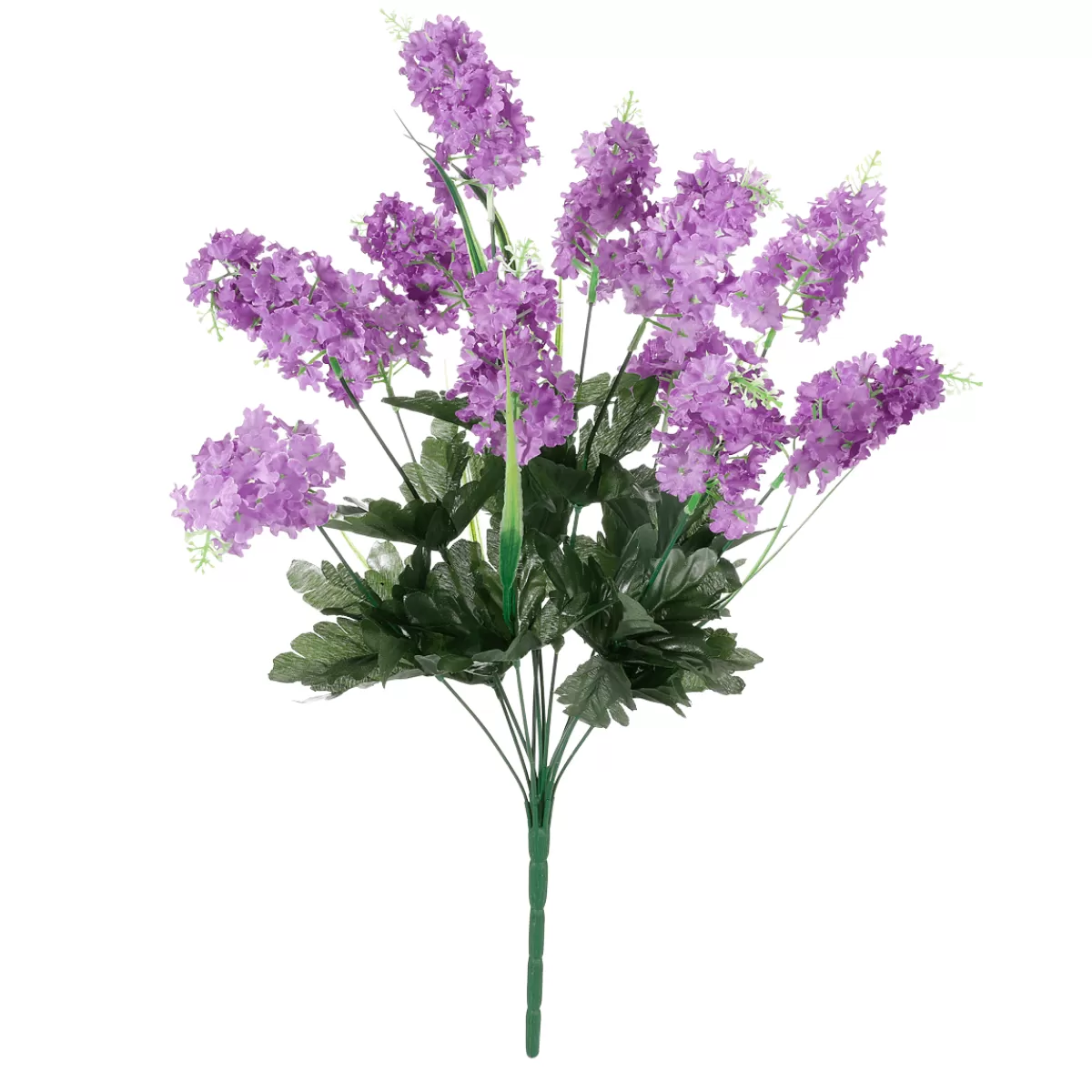 Store DecoWoerner Künstlicher Flieder-Blumenstrauß 12 Blüten 48 Cm Hoch, 25 Cm Ø violett