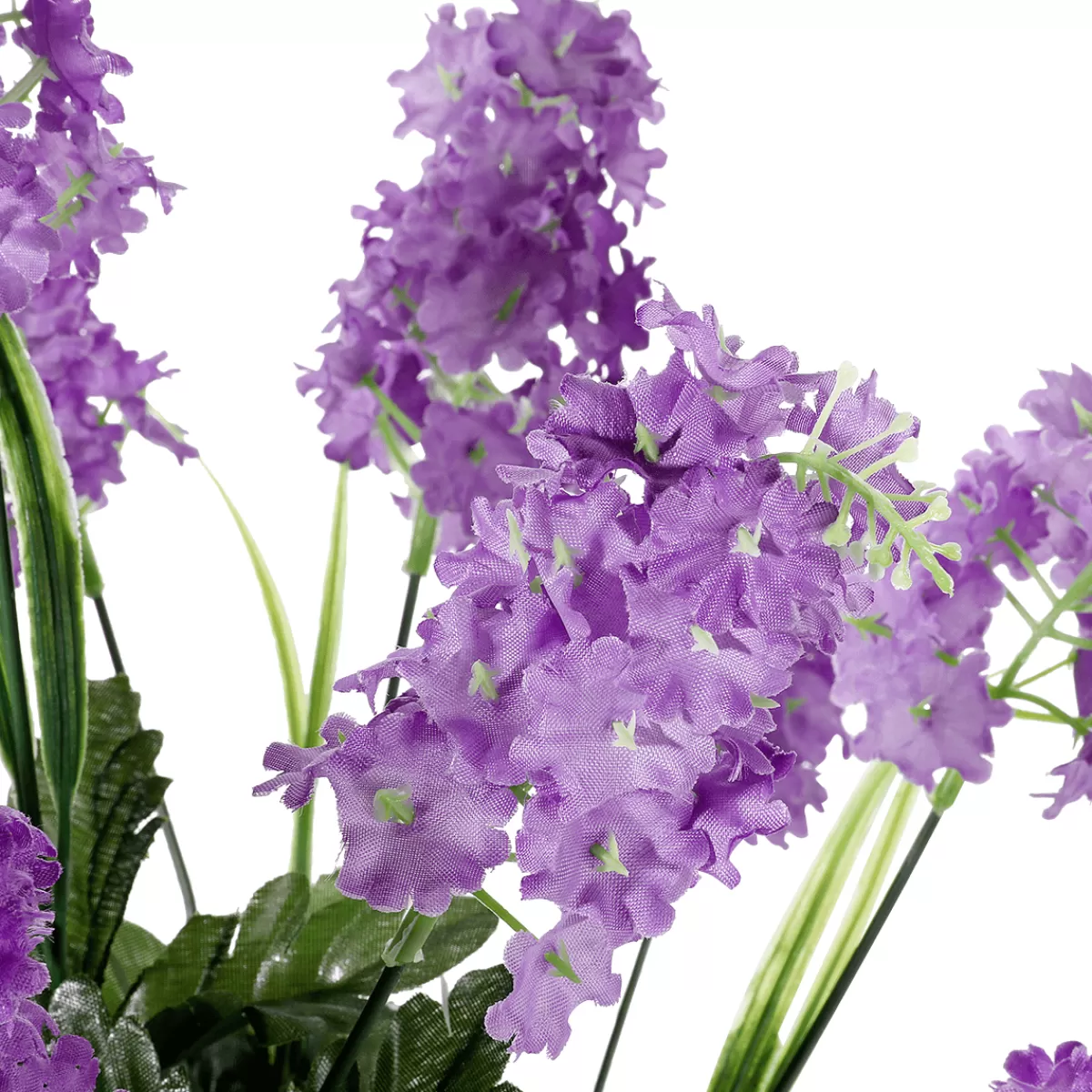 Store DecoWoerner Künstlicher Flieder-Blumenstrauß 12 Blüten 48 Cm Hoch, 25 Cm Ø violett