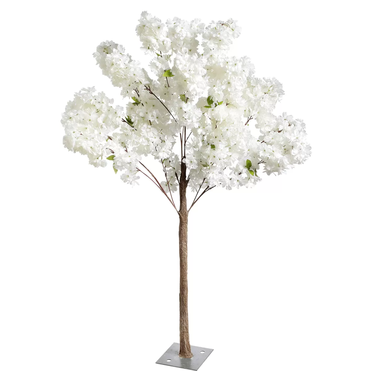 Best Sale DecoWoerner Künstlicher Kirschblüten-Baum Mit Standplatte, 140 Cm weiß