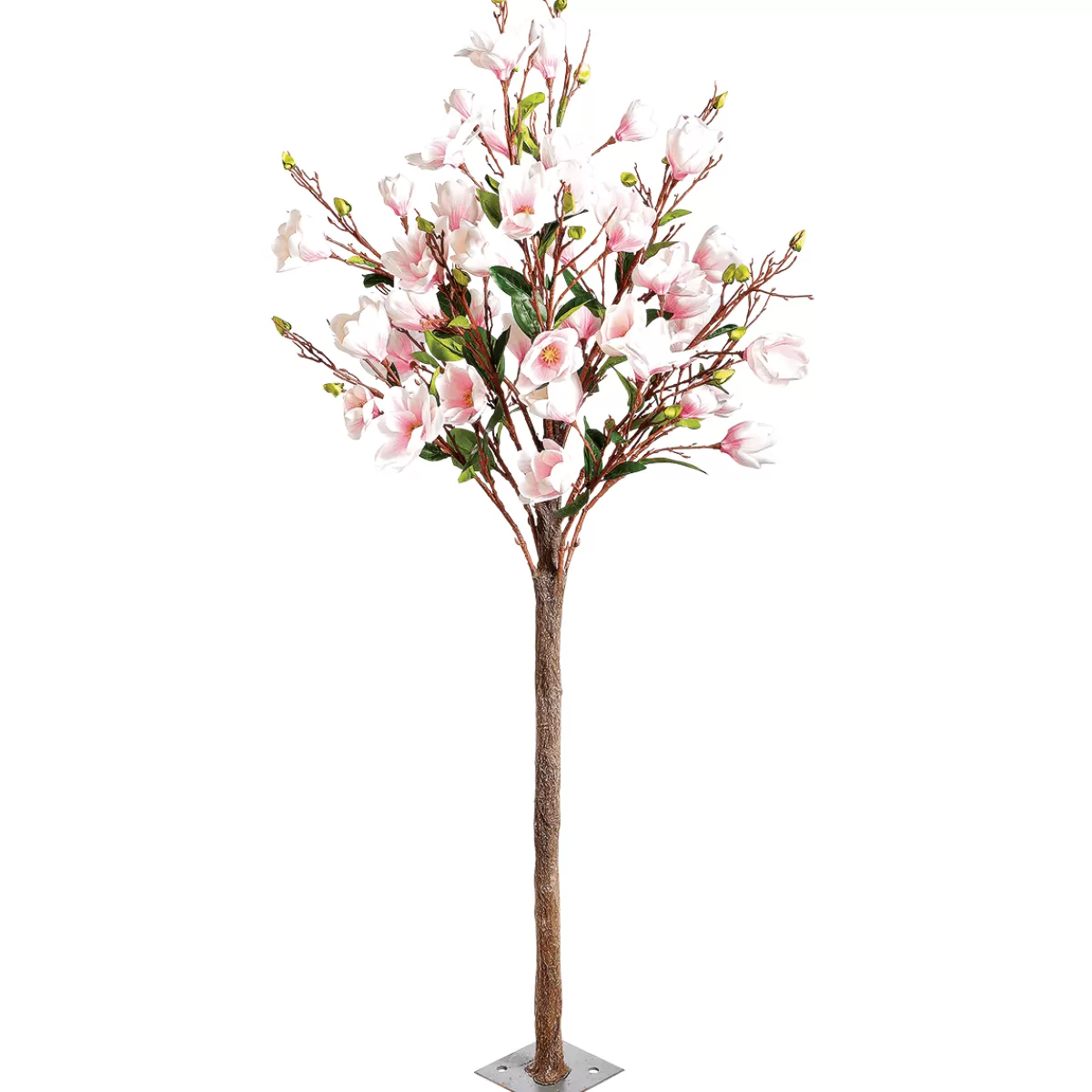 Clearance DecoWoerner Künstlicher Magnolienblüten-Baum, 180 Cm rosa