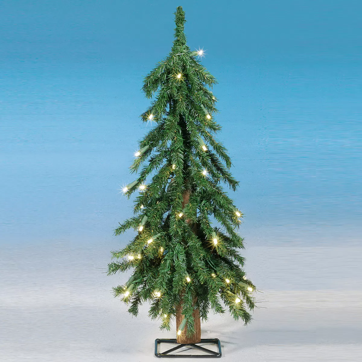 Outlet DecoWoerner Künstlicher Tannenbaum Alpintanne Mit LED 60 Cm grün