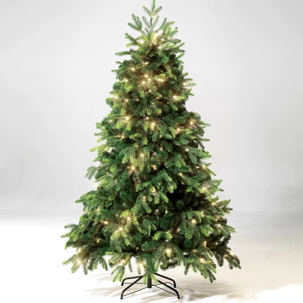 Clearance DecoWoerner Künstlicher Weihnachtsbaum Edeltanne Mit LED 150 Cm grün