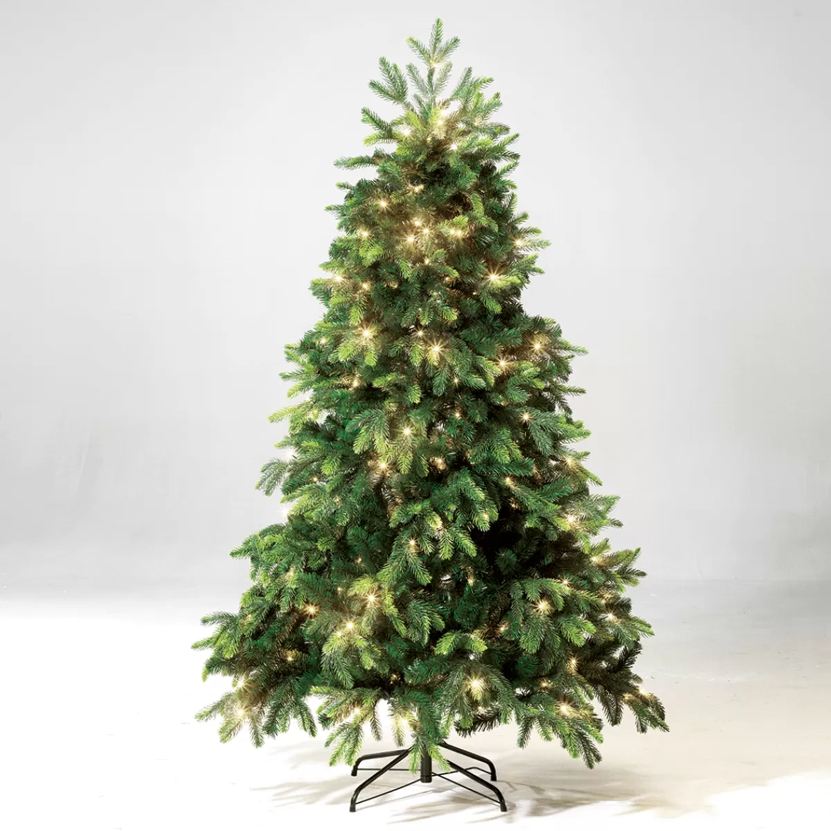 Cheap DecoWoerner Künstlicher Weihnachtsbaum Edeltanne Mit LED 210 Cm grün