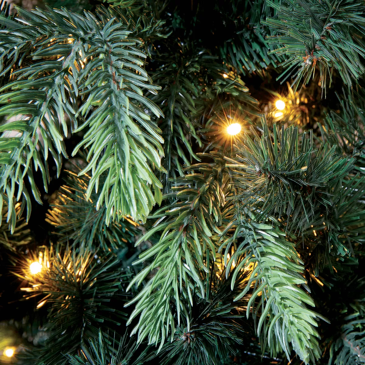 Cheap DecoWoerner Künstlicher Weihnachtsbaum Edeltanne Mit LED 210 Cm grün