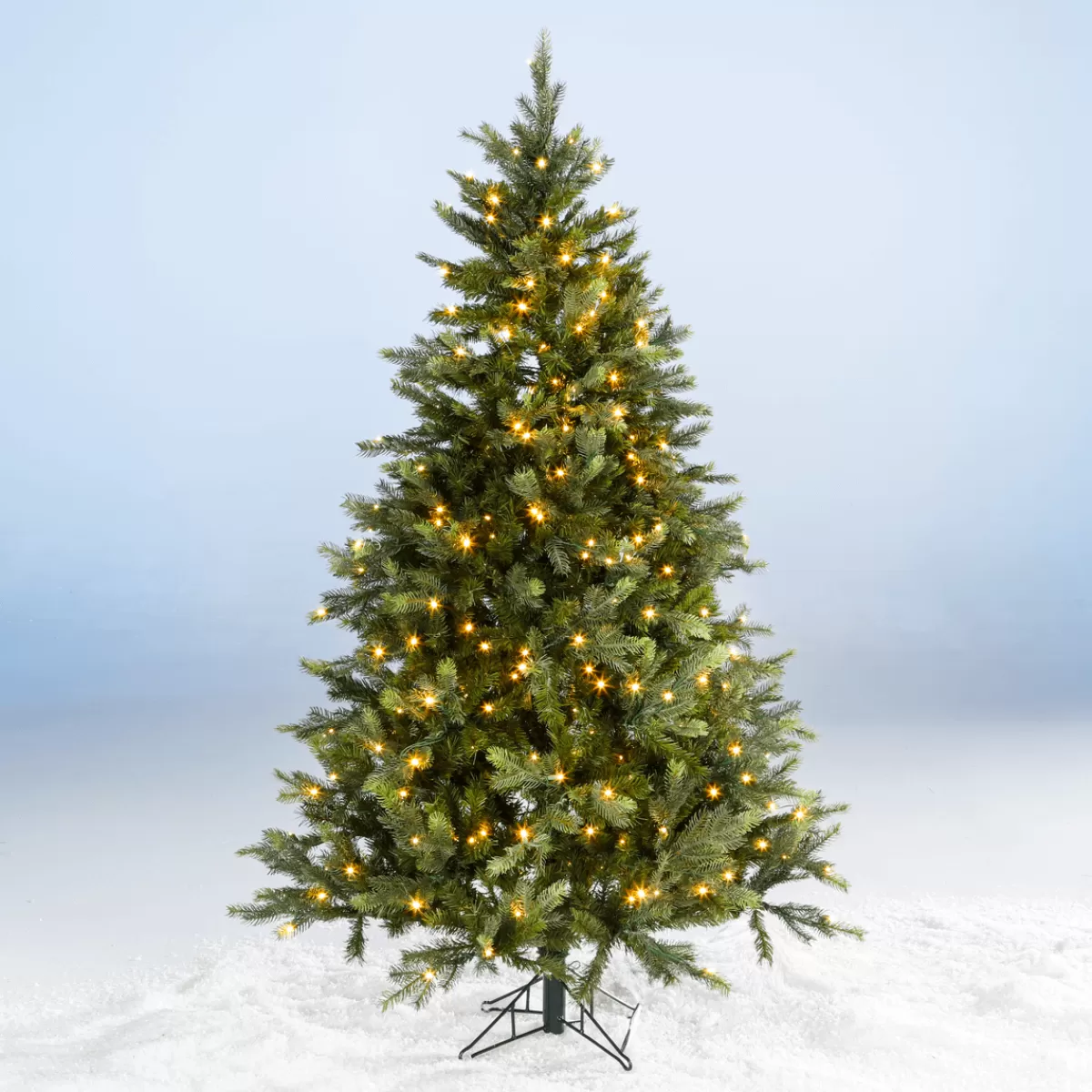 Discount DecoWoerner Künstlicher Weihnachtsbaum Nordmanntanne Mit LED 180 Cm grün