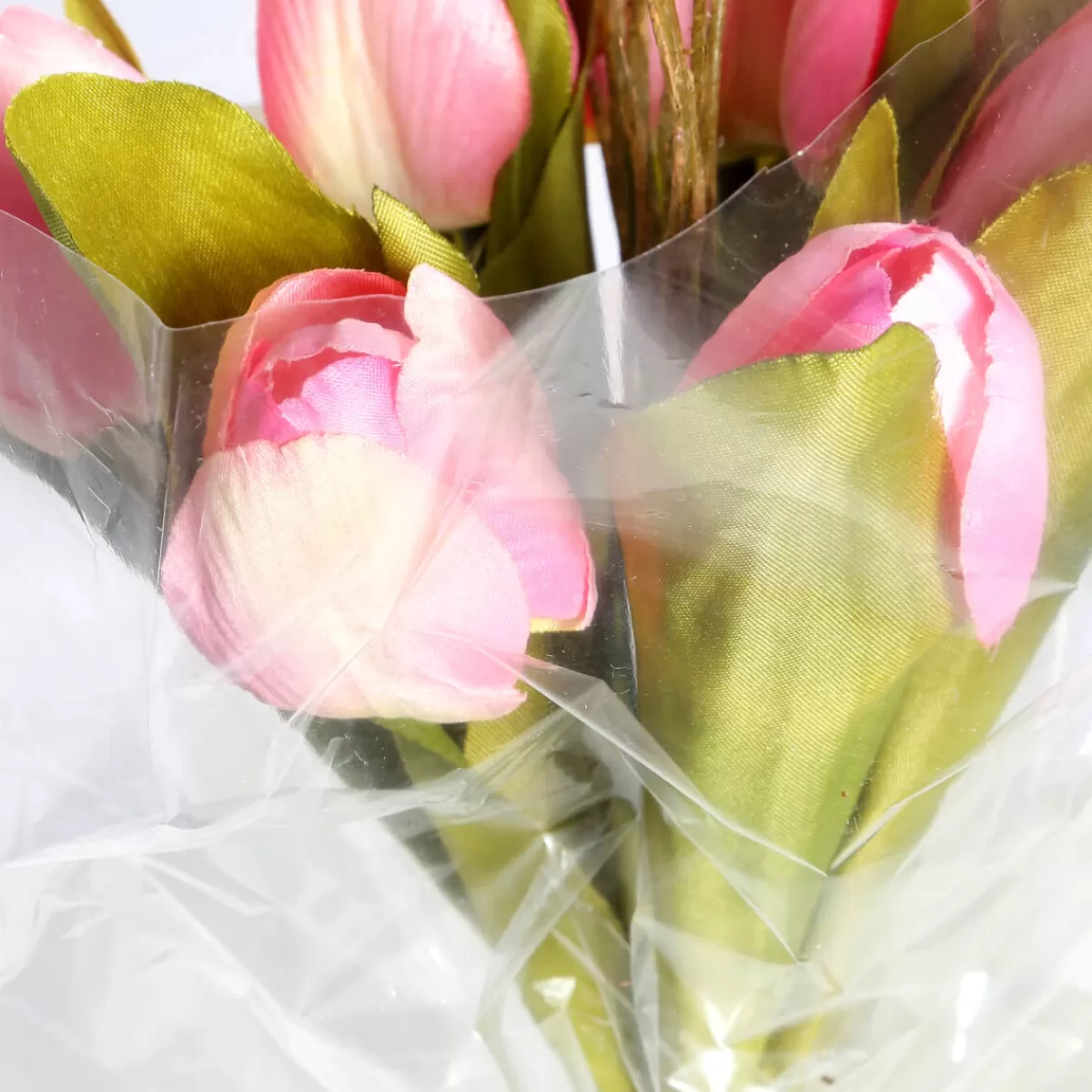 Best DecoWoerner Künstliches Tulpen-Bouquet , 30 Cm rosa