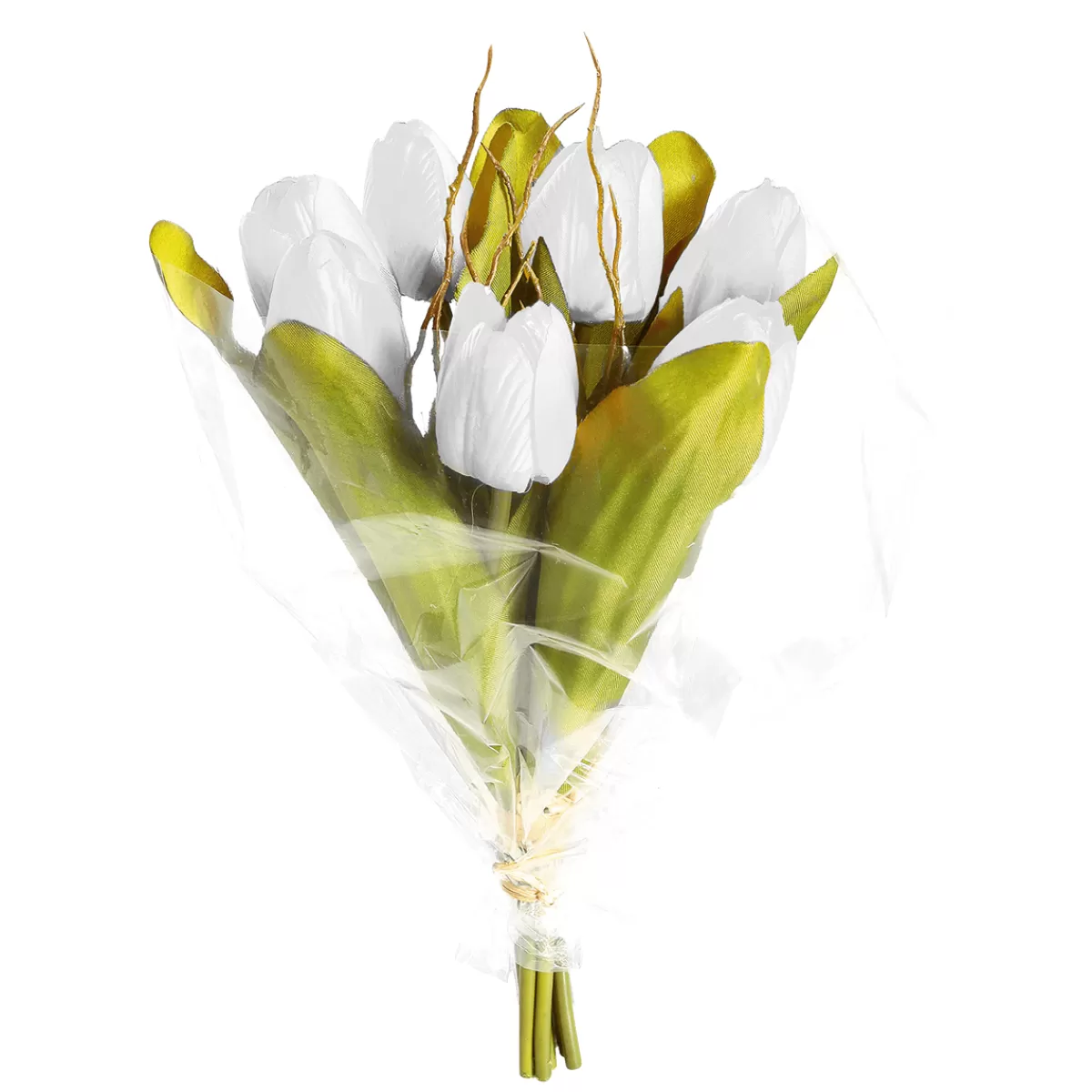 Flash Sale DecoWoerner Künstliches Tulpen-Bouquet , 30 Cm weiß