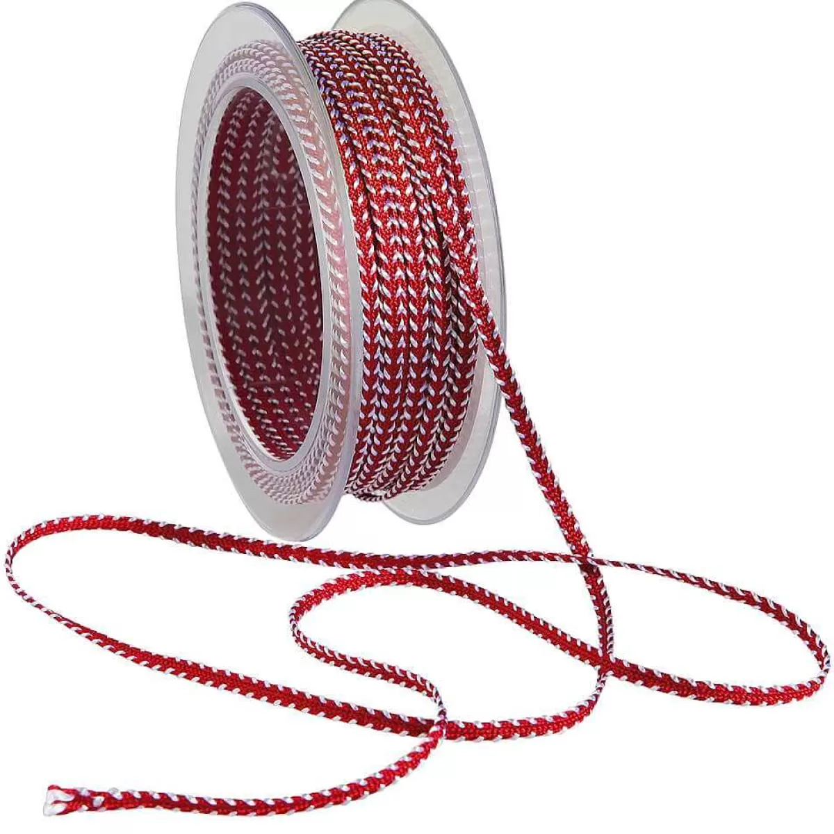 Flash Sale DecoWoerner Kordel Geschenkband /weiß 4 Mm 15 M rot