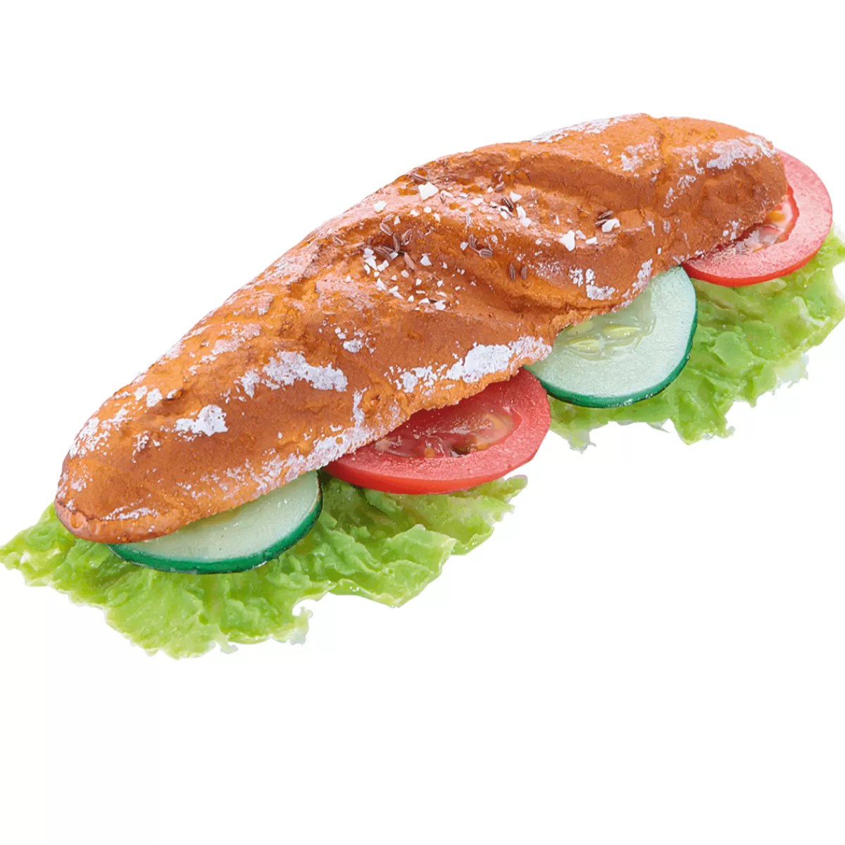 Shop DecoWoerner Kornspitz Brötchen Mit Salat Attrappe mehrfarbig