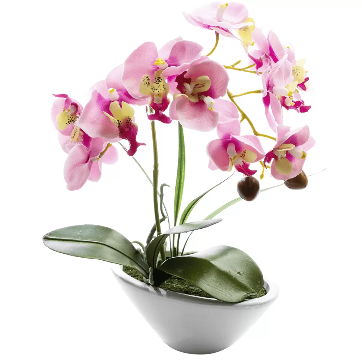 Best DecoWoerner Kunstpflanze Orchidee Im Topf , 28 Cm rosa