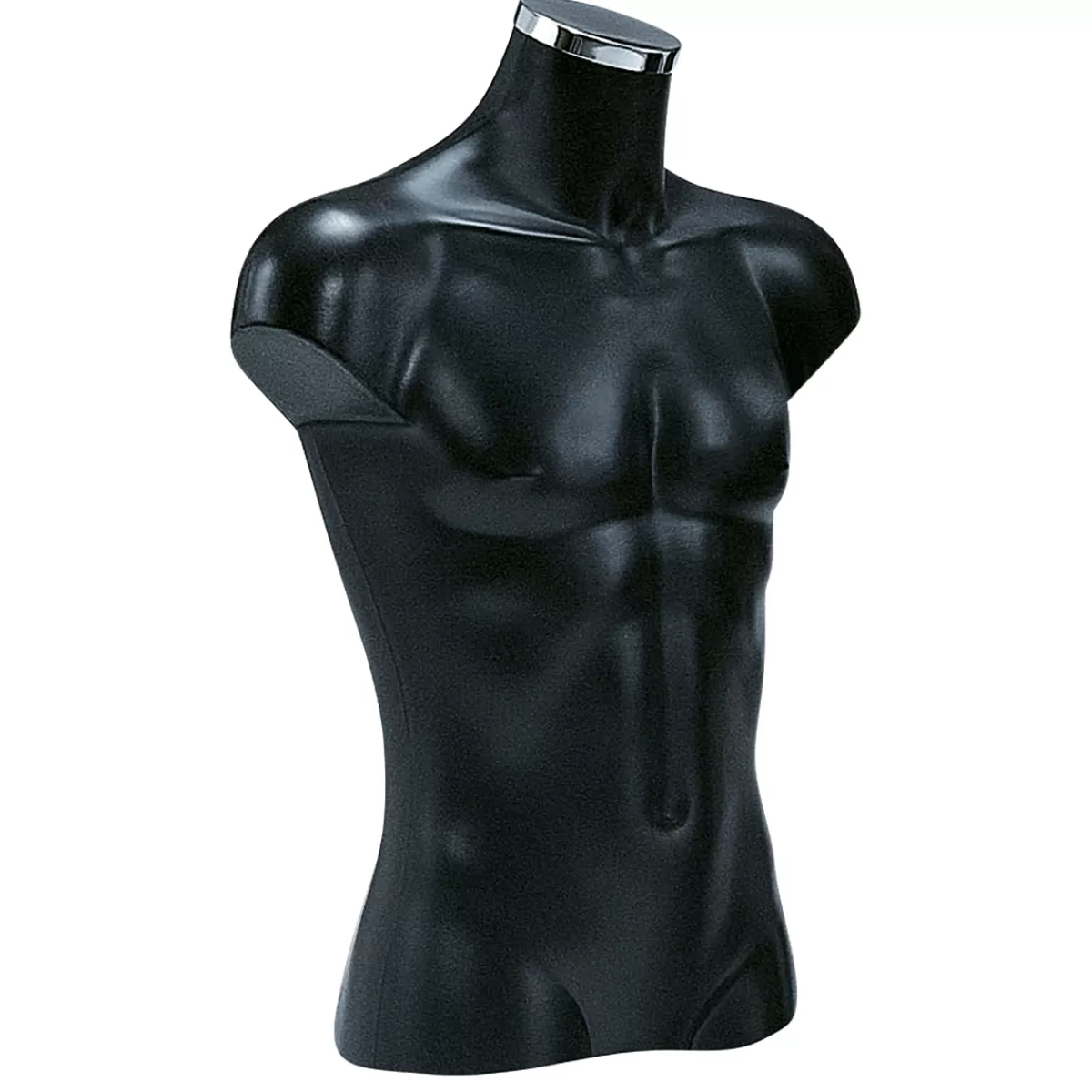 New DecoWoerner Kunststoff-Torso Herr 70 Cm schwarz