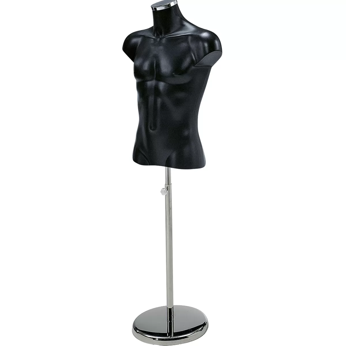 New DecoWoerner Kunststoff-Torso Herr 70 Cm schwarz