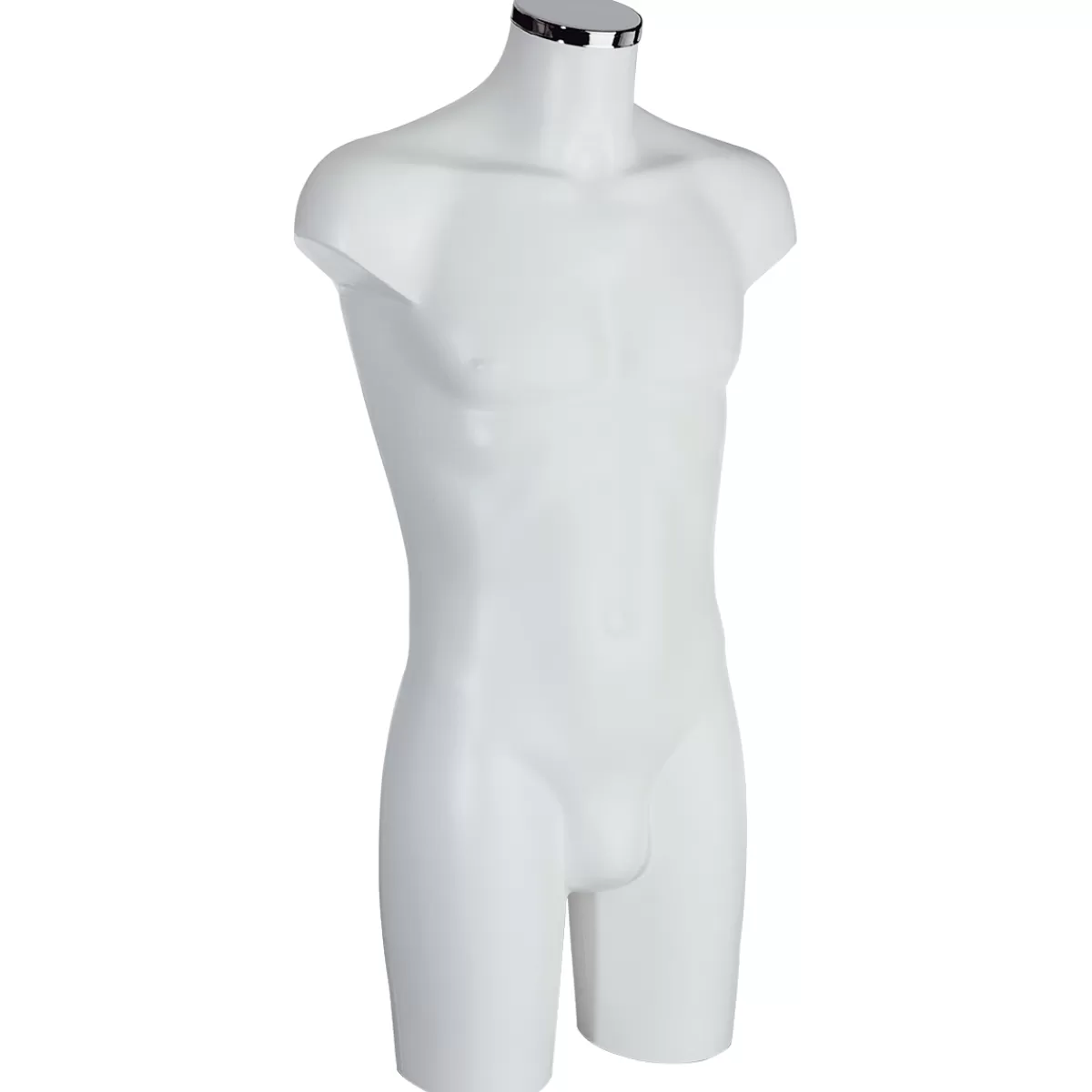 Outlet DecoWoerner Kunststoff-Torso Herr 88 Cm Perl weiß