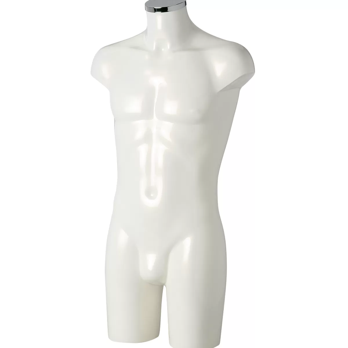 Discount DecoWoerner Kunststoff-Torso Herr 88 Cm weiß