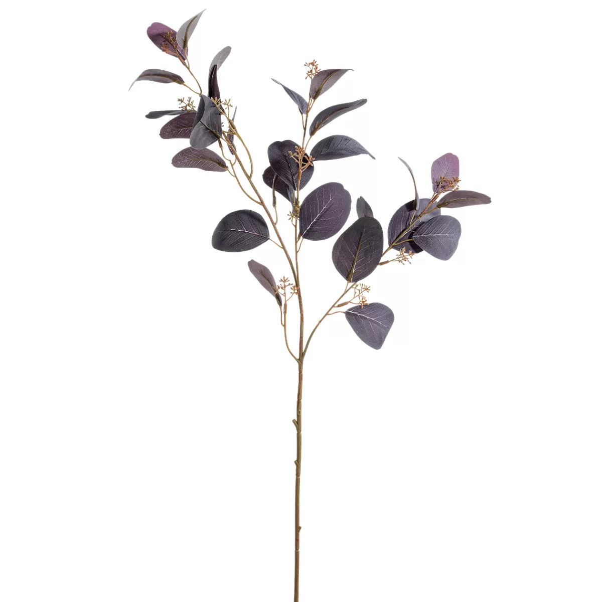 Flash Sale DecoWoerner Kunstzweig Eukalyptus, 70 Cm violett