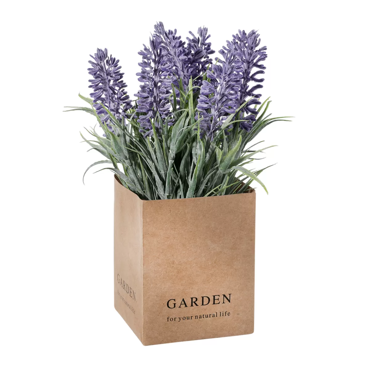 Cheap DecoWoerner Lavendel-Kunstblume Im Papiertopf 20 Cm violett