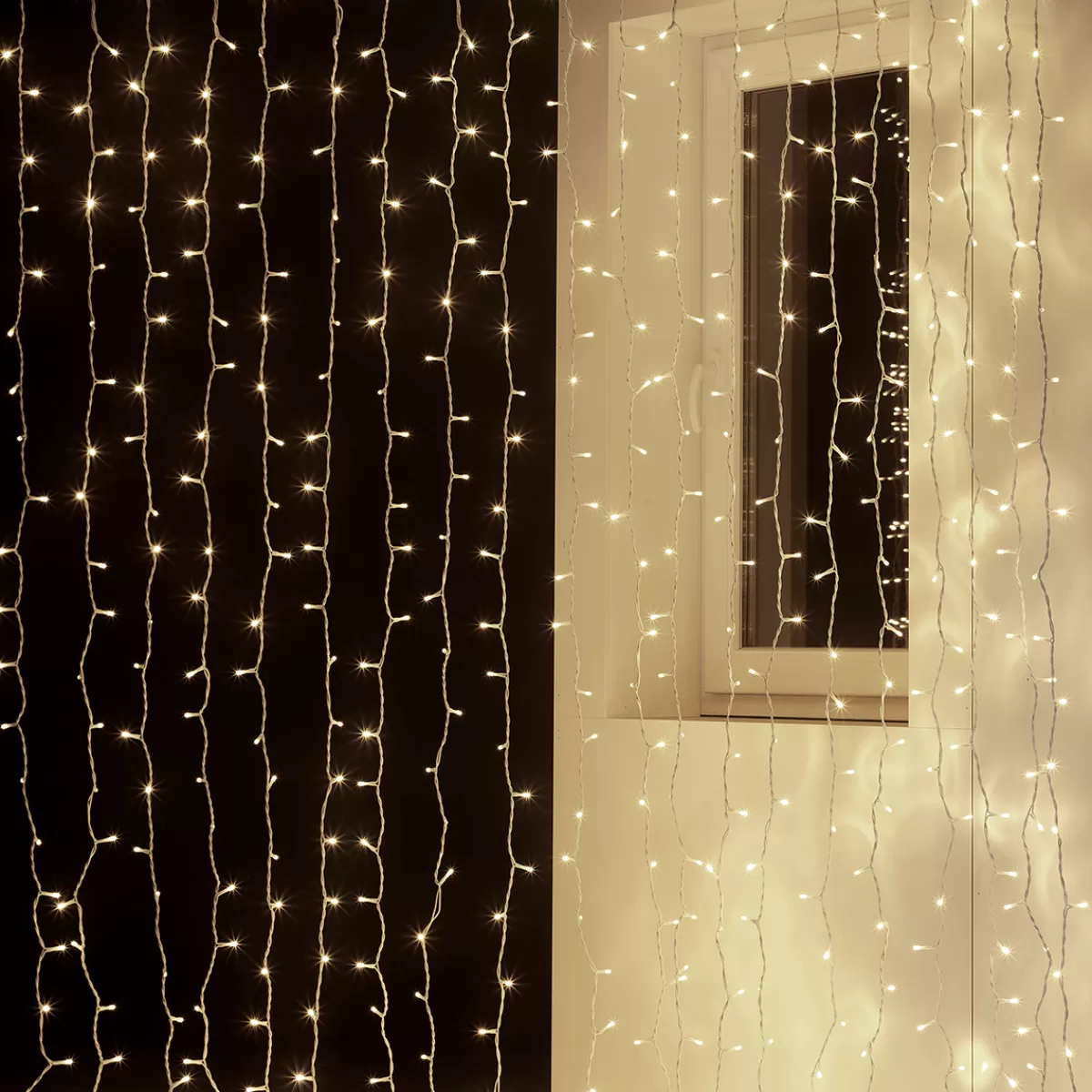 Outlet DecoWoerner LED Profi Lichtvorhang System IP20, 300 Cm Ohne Zuleitung weiß