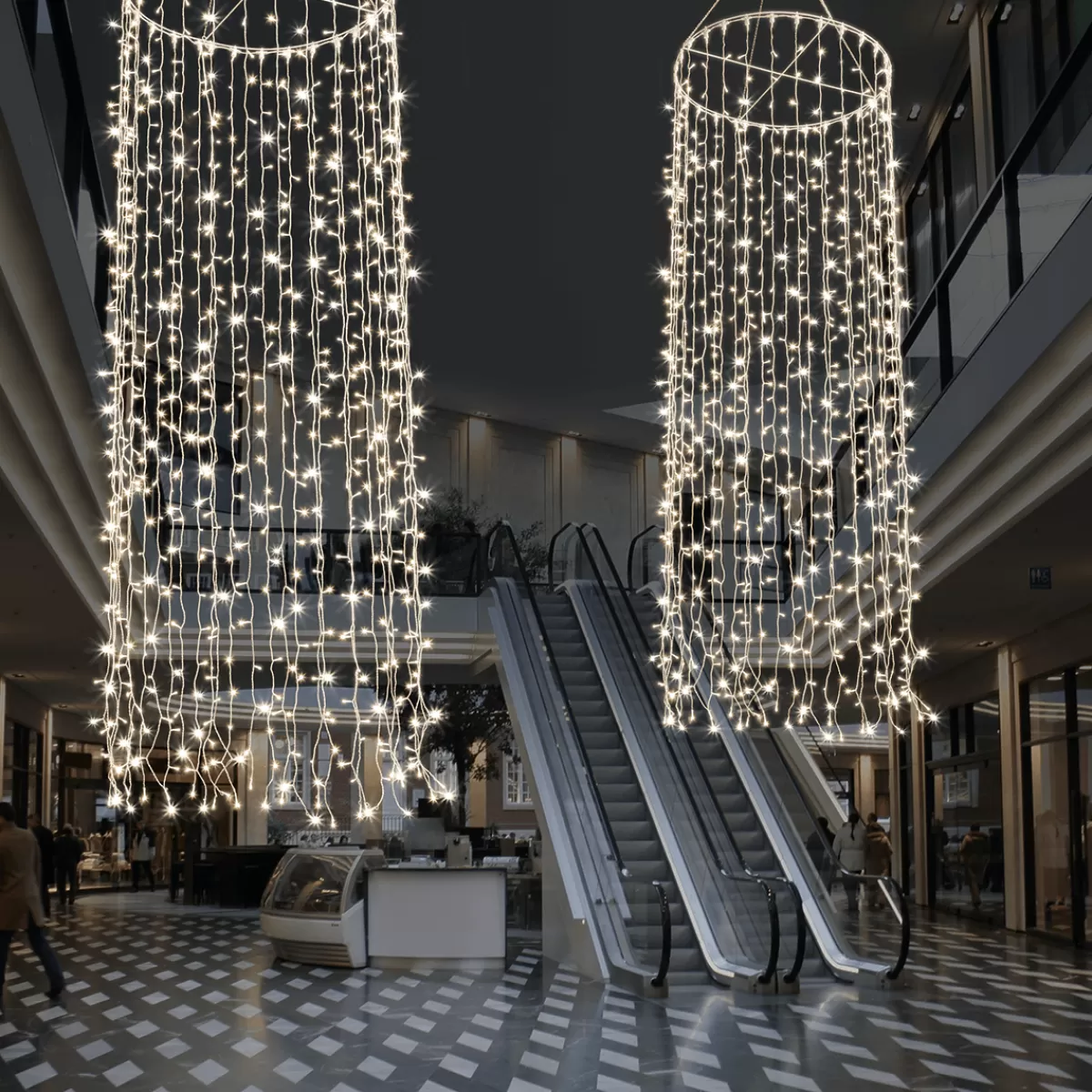 New DecoWoerner LED-Lichterketten-Hänger Für Innen, 300 Cm transparent