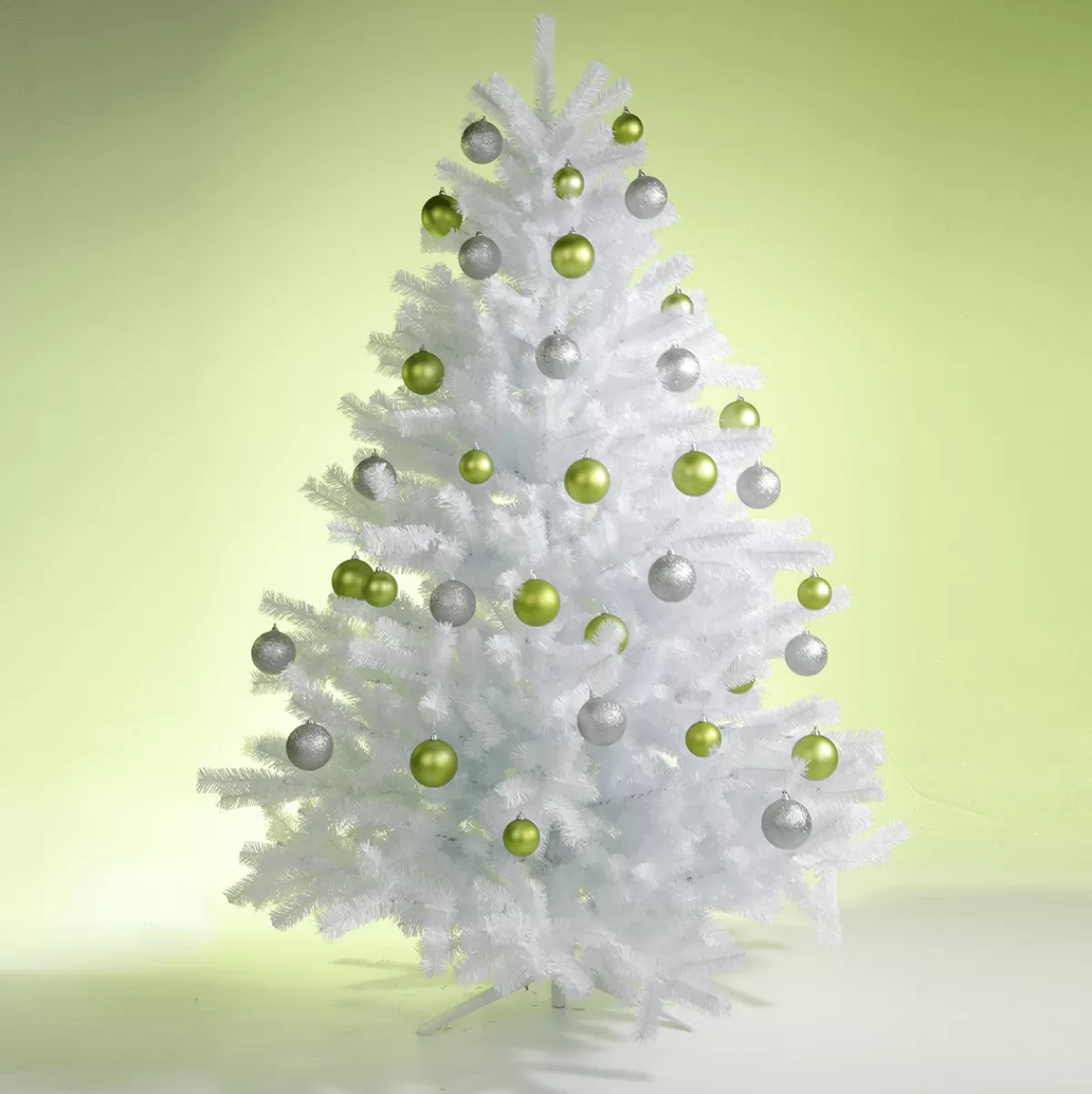 Outlet DecoWoerner Limettene, Matte Weihnachtskugeln Aus Schwer Entflammbarem Kunststoff, 6 Cm Ø – 24 Stück grün