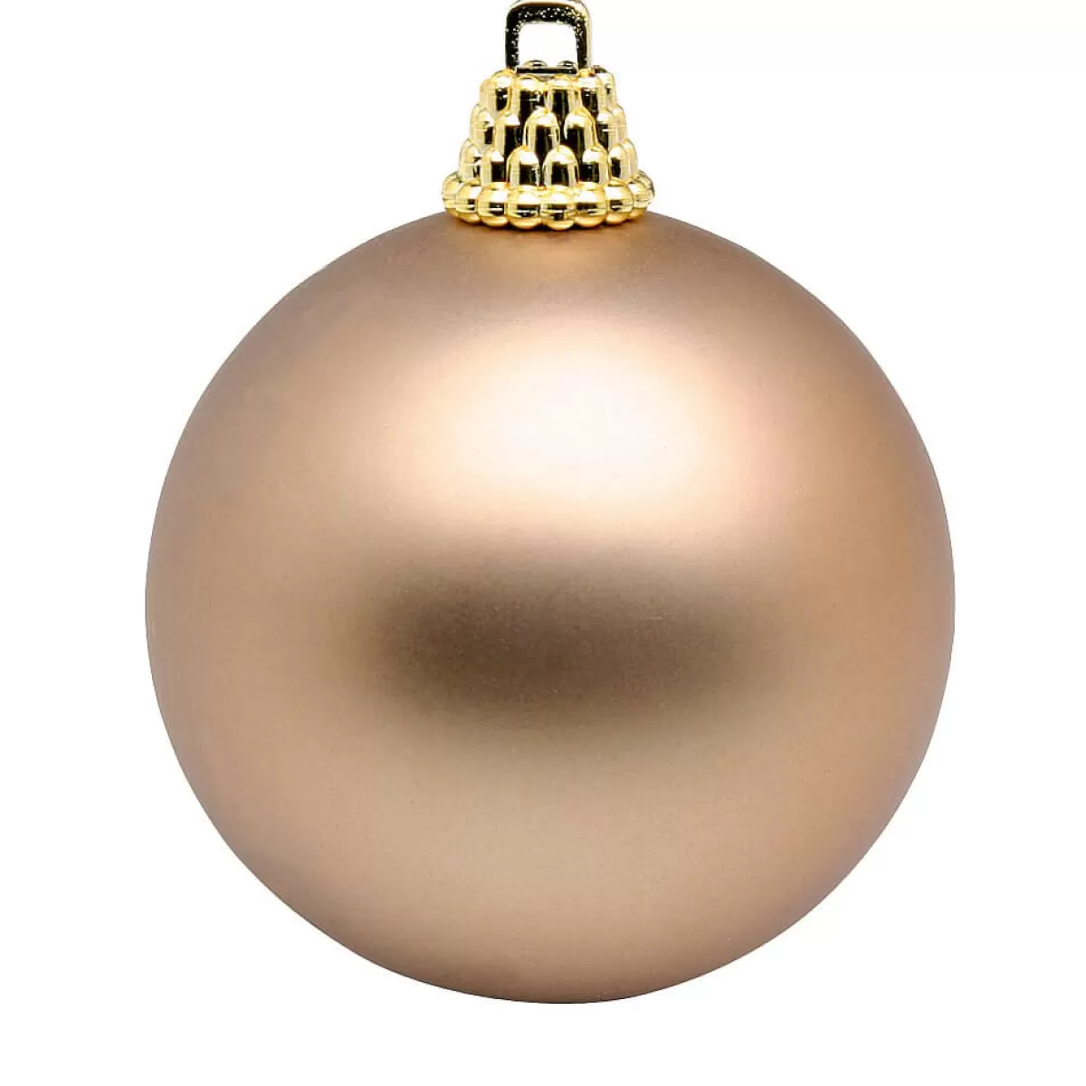 Store DecoWoerner Matte, Bronze Weihnachtskugeln Aus Plastik, 6 Cm Ø – 24 Stück braun