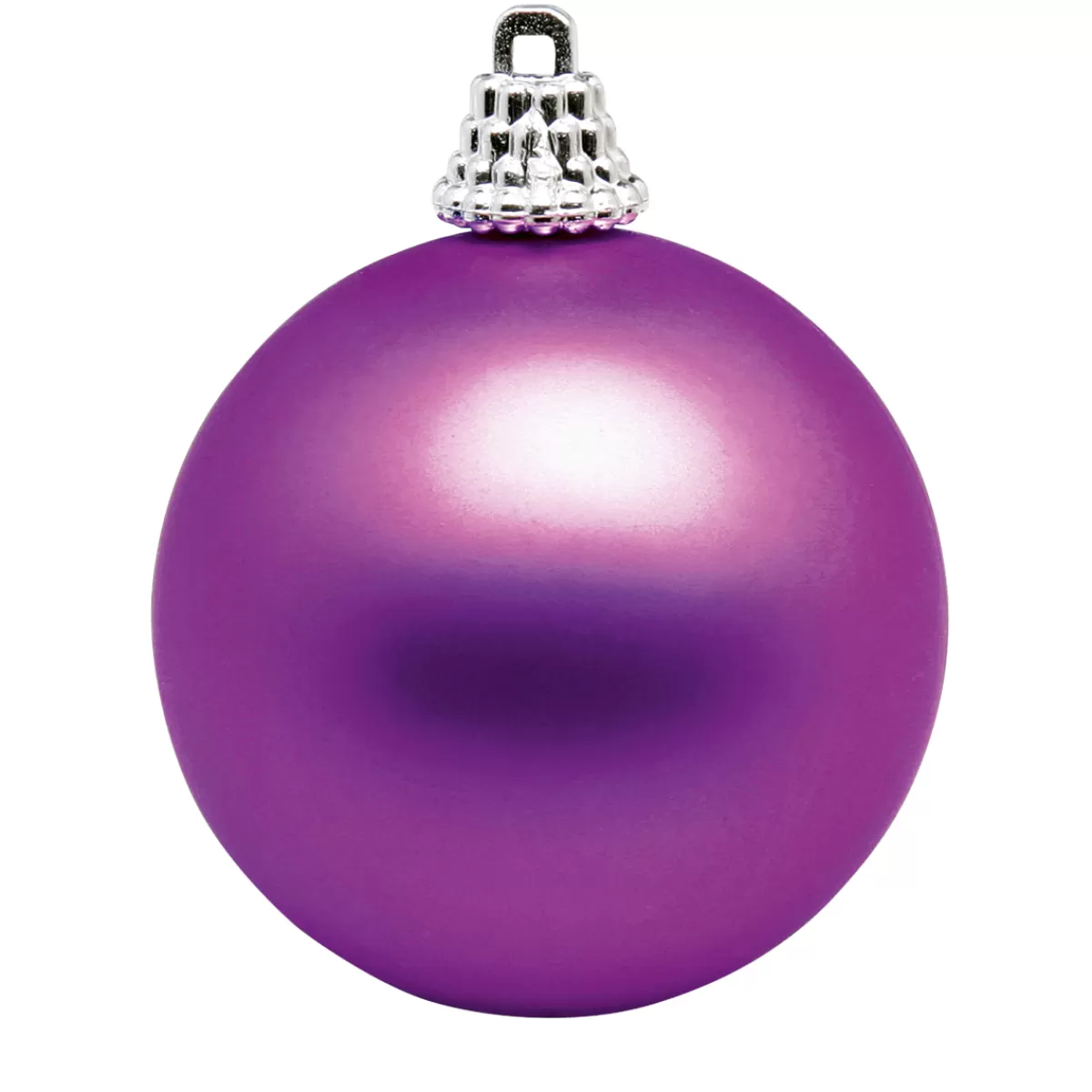 Clearance DecoWoerner Matte, Lila Weihnachtskugeln Aus Plastik, 6 Cm Ø – 24 Stück violett