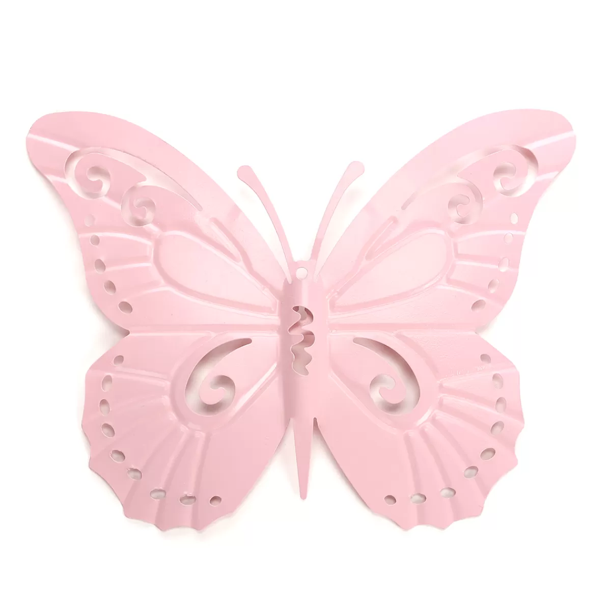 Best DecoWoerner Metall-Schmetterling Wanddekoration 35 X 44 Cm rosa