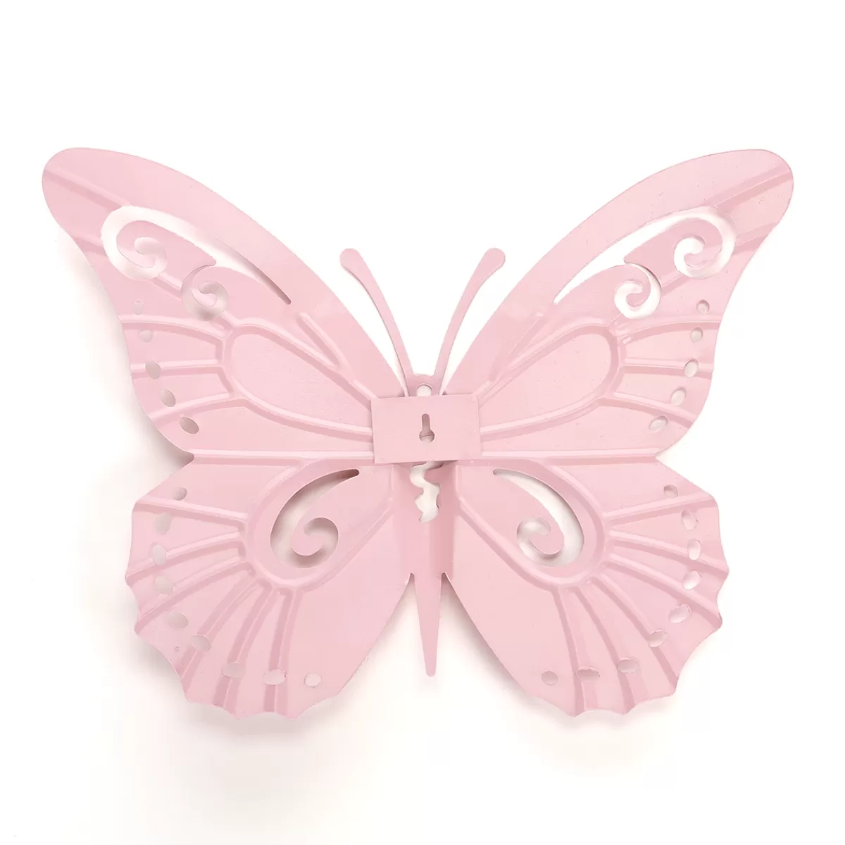 Best DecoWoerner Metall-Schmetterling Wanddekoration 35 X 44 Cm rosa