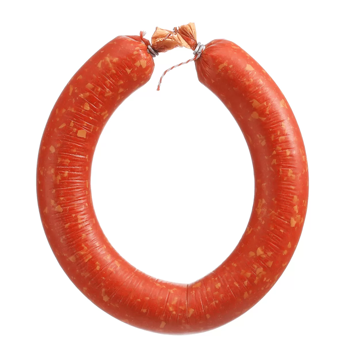 Store DecoWoerner Mettwurst-Ring Grob, Lebensmittel-Attrappe 24 Cm rot