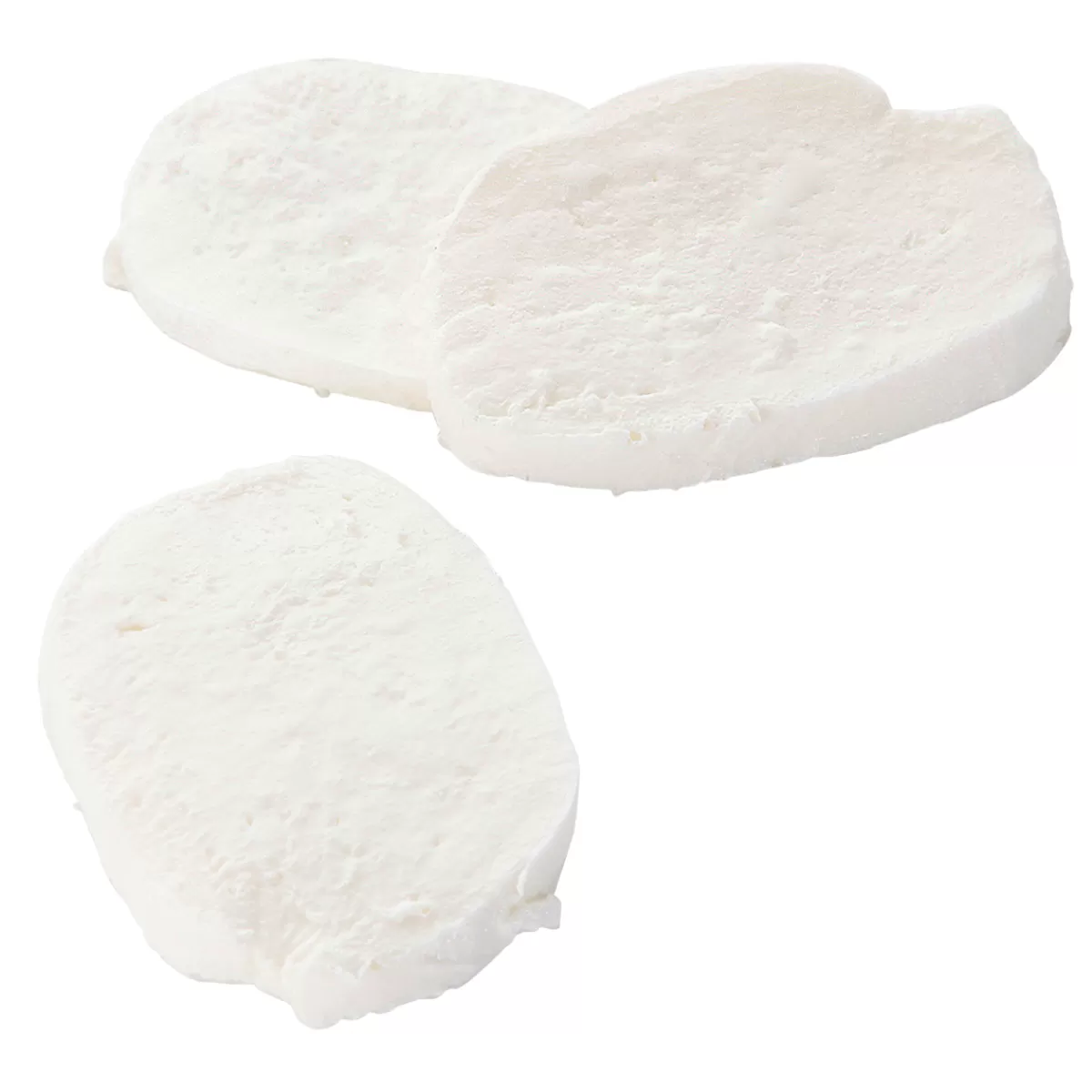 Flash Sale DecoWoerner Mozzarella Scheiben Lebensmittel-Attrappe, 3 Stück weiß