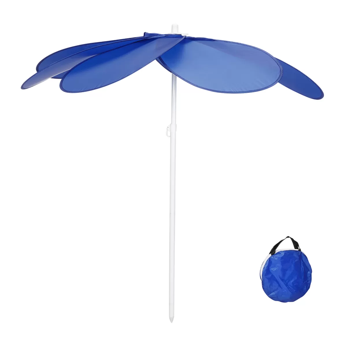 Shop DecoWoerner Nylon-Sonnenschirm 210 Cm Ø blau