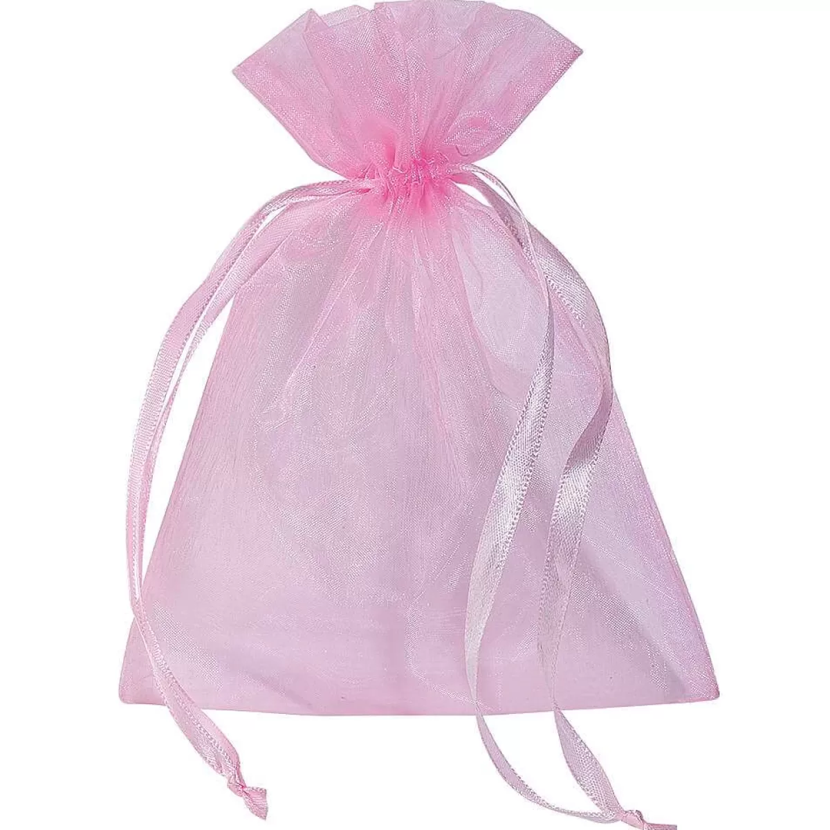 Outlet DecoWoerner Organzasäckchen 18 Cm, 50 Stück, rosa