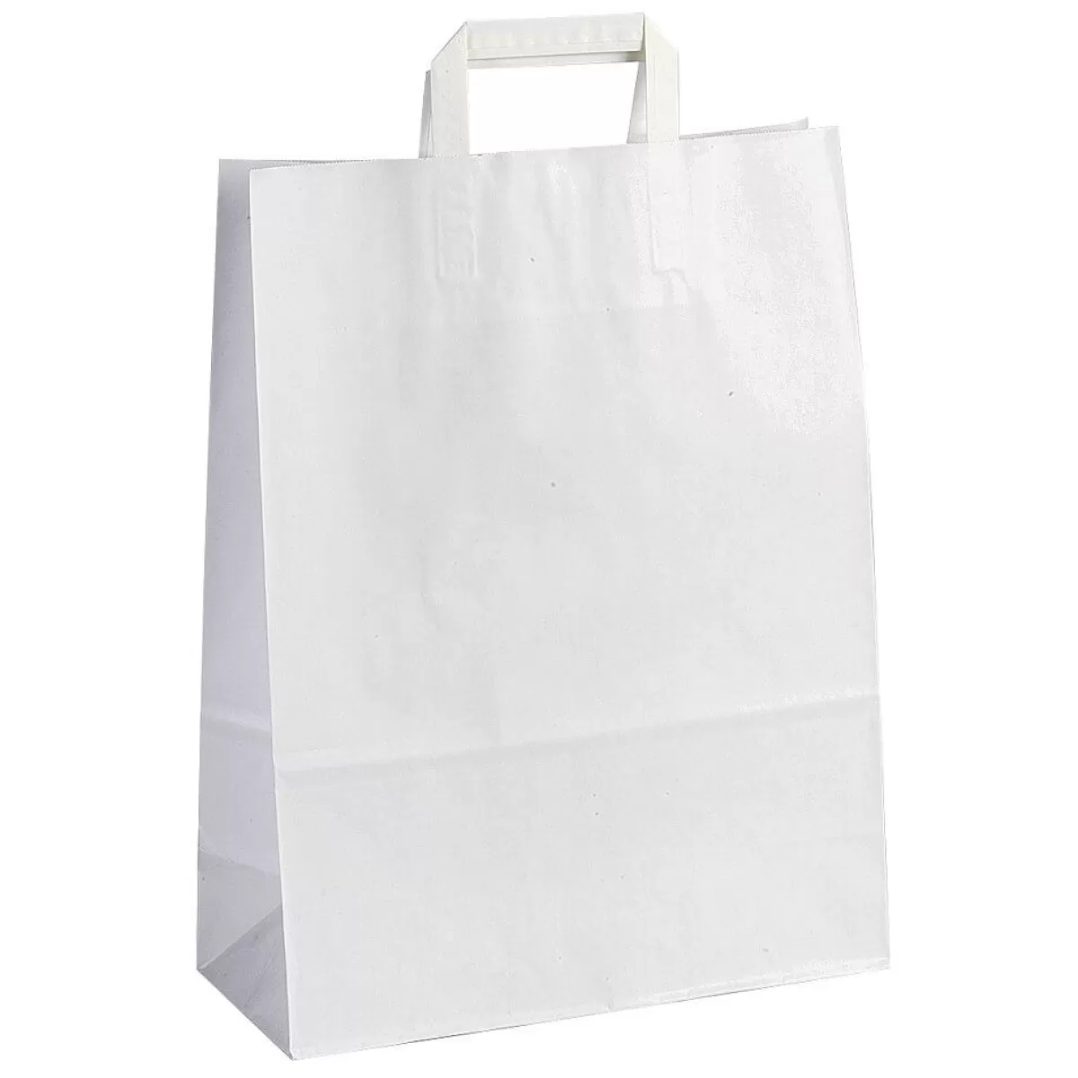 Discount DecoWoerner Papiertragetasche, , 22 X 36 + 10 Cm 250 Stück weiß