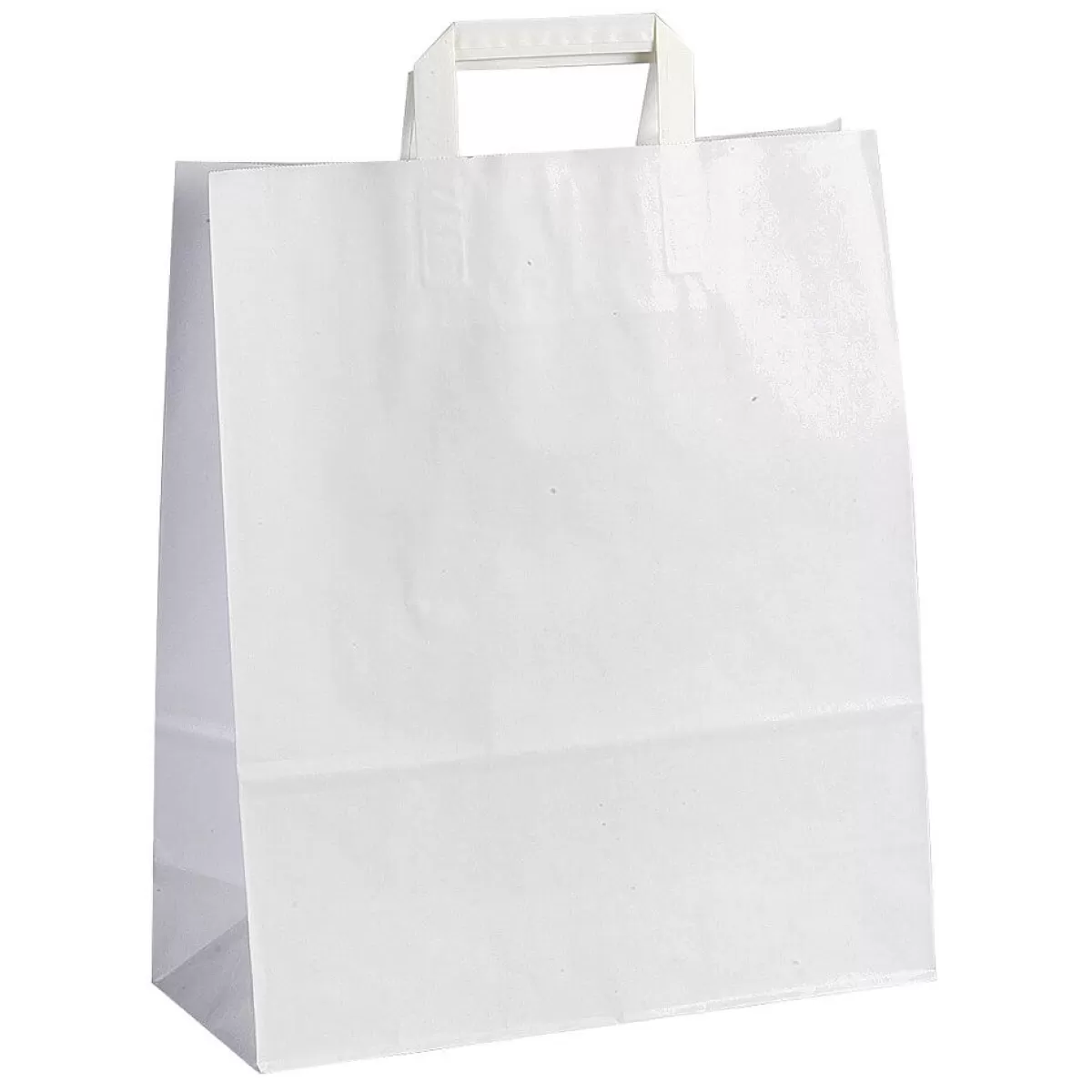 Shop DecoWoerner Papiertragetasche, , 32 X 44 + 17 Cm 250 Stück weiß