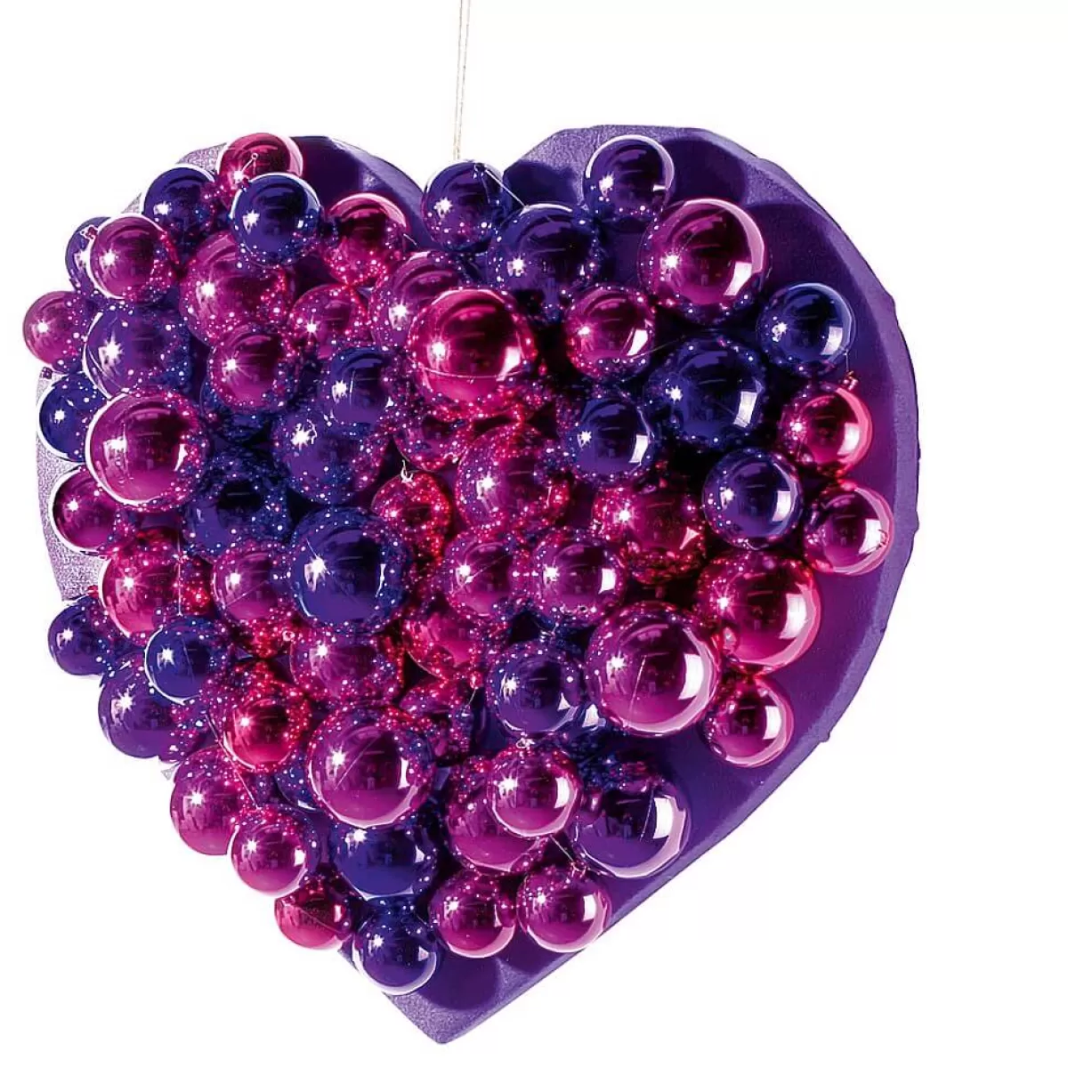 Best DecoWoerner Pinke, Glänzende Weihnachtskugeln Aus Schwer Entflammbarem Kunststoff, 6 Cm Ø – 24 Stück rosa
