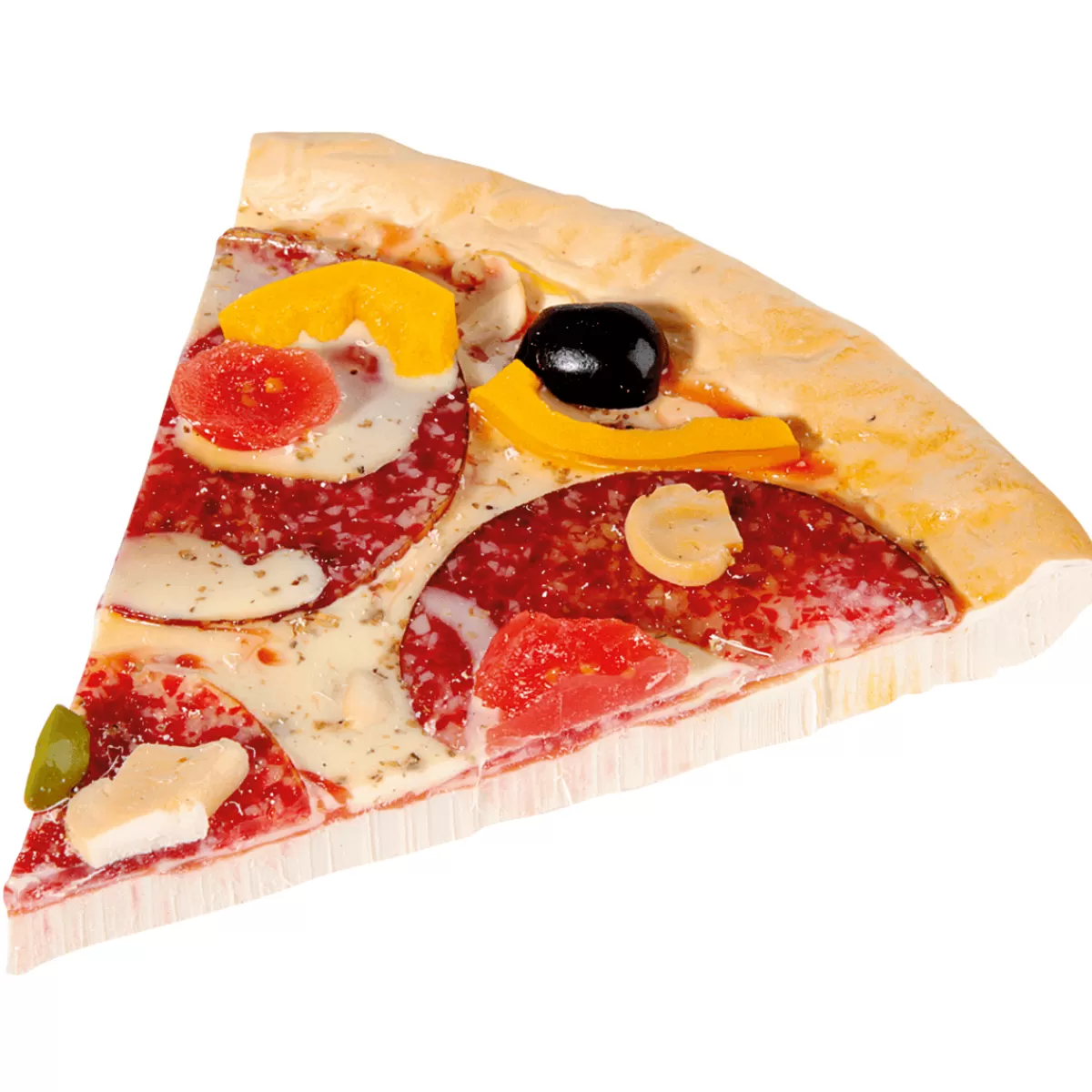 Clearance DecoWoerner Pizza Ecke "Salami" Lebensmittel-Attrappe mehrfarbig