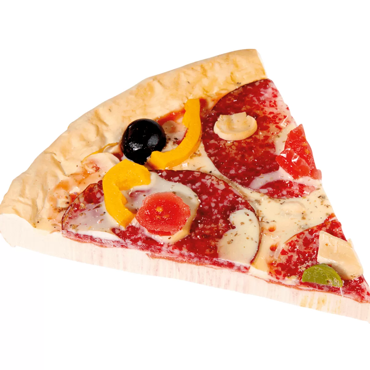 Clearance DecoWoerner Pizza Ecke "Salami" Lebensmittel-Attrappe mehrfarbig