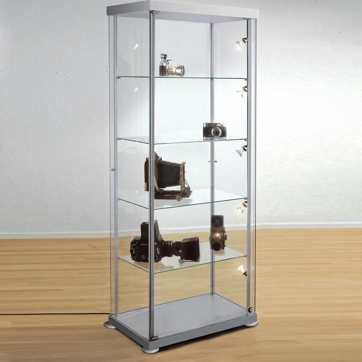 Shop DecoWoerner Rechteck-Vitrine, 85 Cm Breit transparent