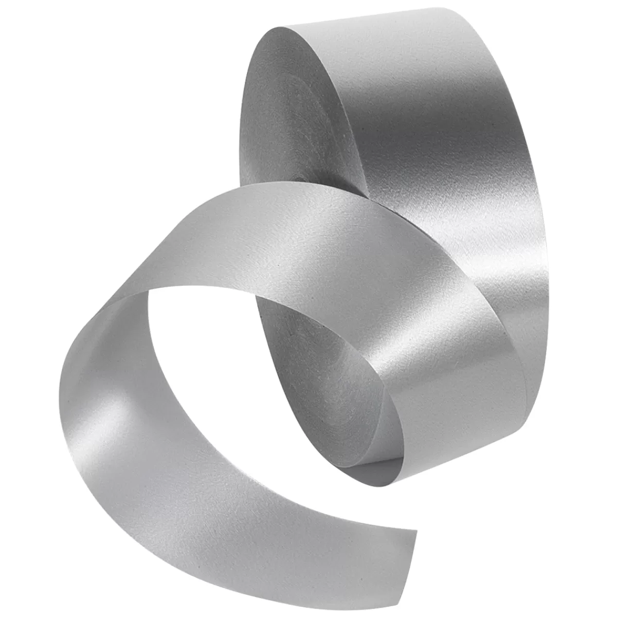 New DecoWoerner Ringelband, 50 Mm, 100 M, silber