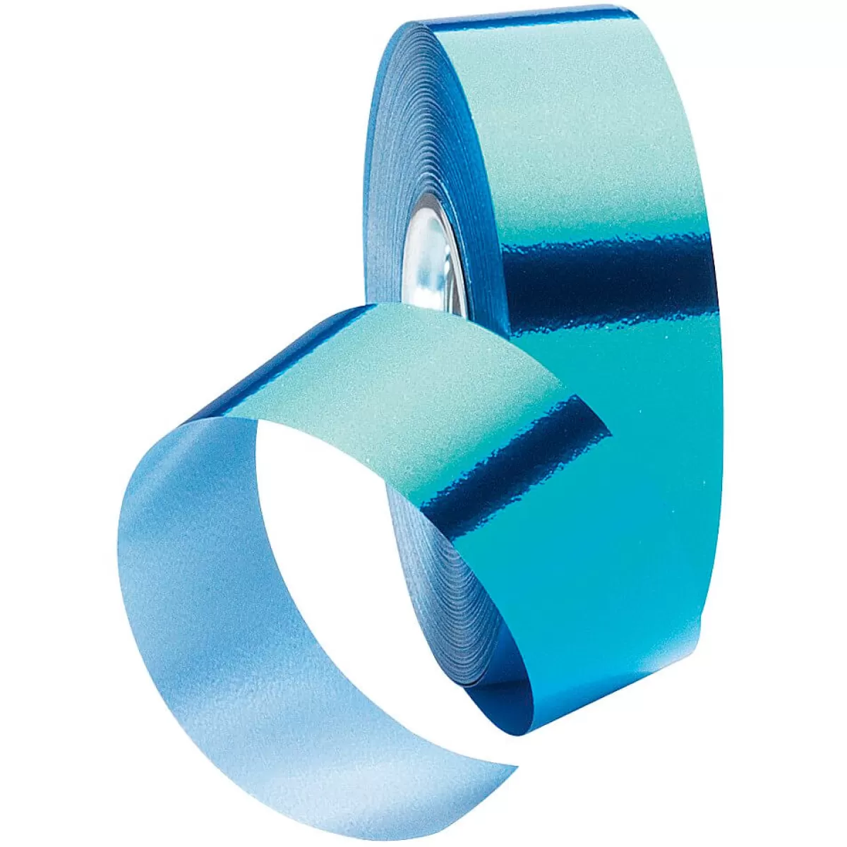 New DecoWoerner Ringelband Metallic, 31 Mm, 50 M, Hell blau